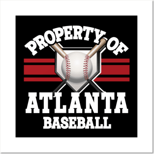 Proud Name Atlanta Graphic Property Vintage Baseball Posters and Art